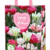 ohgreen 1 shopping bag met tulpen roze 'love what you grow'