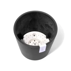 ohgreen Amsterdam 20cm donkergrijs met waterreservoir