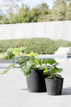 ohgreen Amsterdam 20cm donkergrijs met waterreservoir