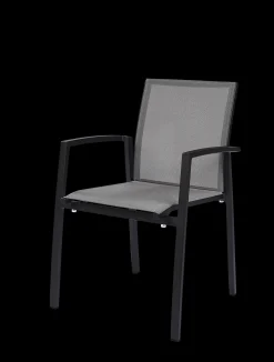 ohgreen Armstoel Grant zilver grijs/charcoal