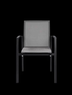 ohgreen Armstoel Grant zilver grijs/charcoal