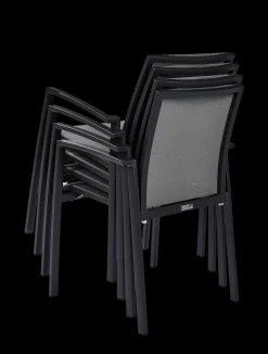 ohgreen Armstoel Grant zilver grijs/charcoal