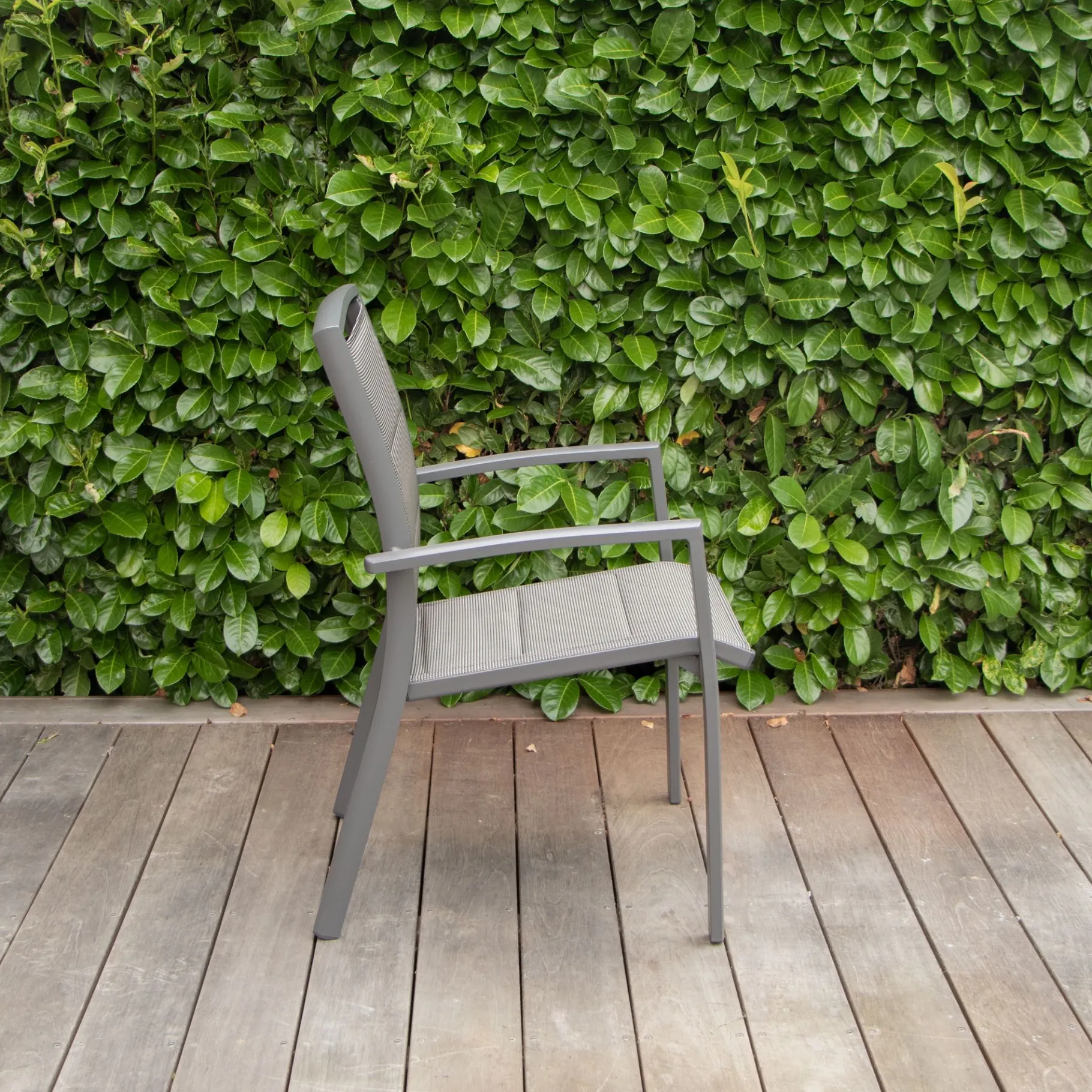 ohgreen Armstoel Modulo grijs antraciet