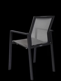 ohgreen Armstoel Norris antraciet/zilver