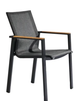 ohgreen Armstoel Norris zwart/teak