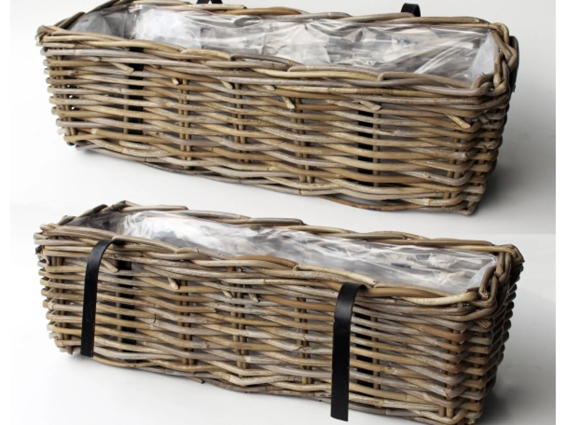 ohgreen Balkonbak rotan antiekgrijs