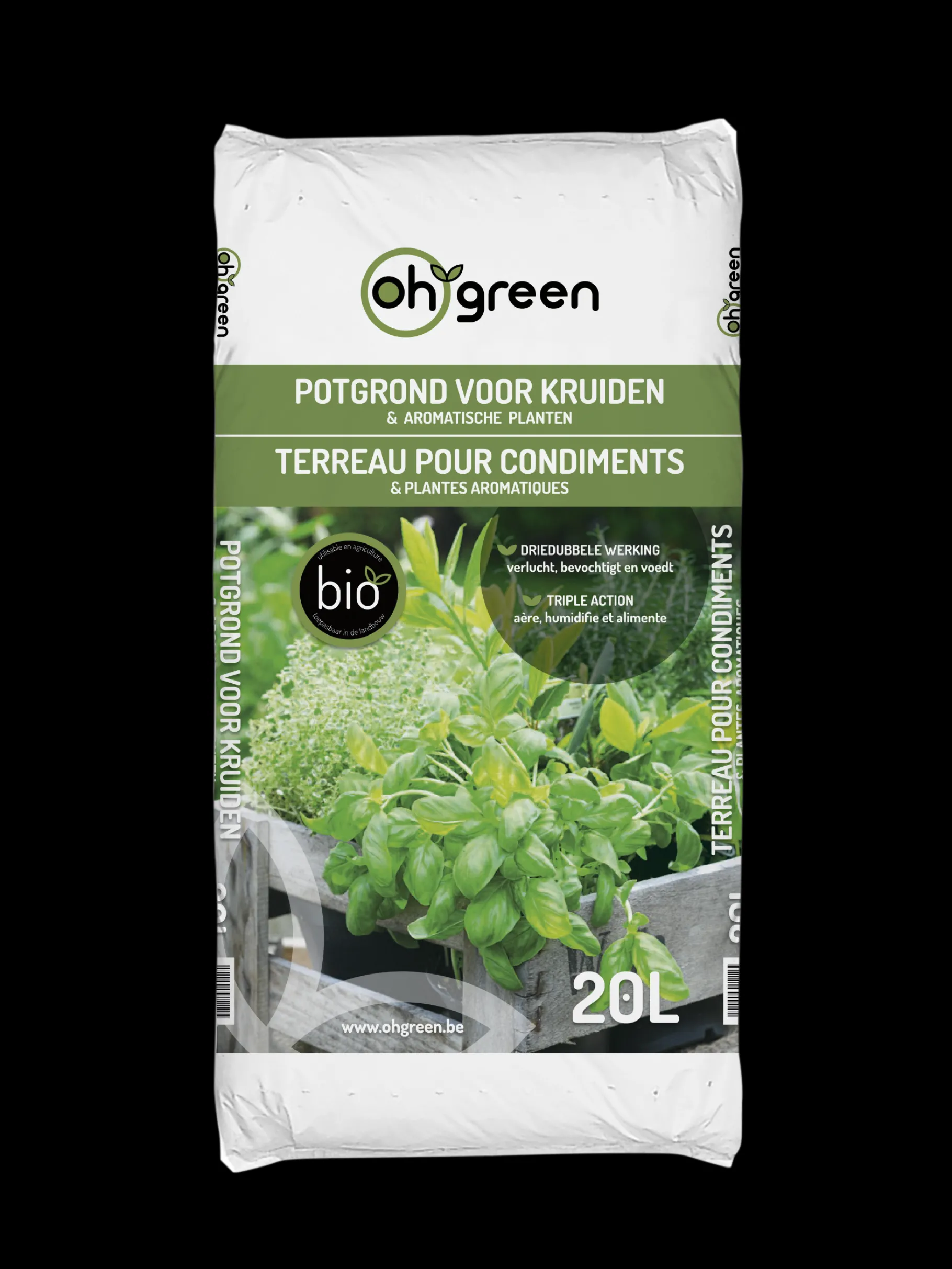 ohgreen Biopotgrond voor kruiden 20 l