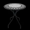 ohgreen Bistrotafel Rodin d60cm mozaiek zwart/wit