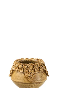 ohgreen Bloemp bloem rond ker ok s (15.5x15.5x10cm)