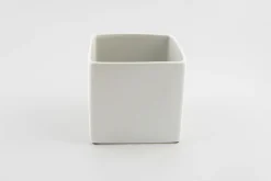 ohgreen BLOEMPOT VIERKANT BASIC MINI Ø 7CM MAT WIT