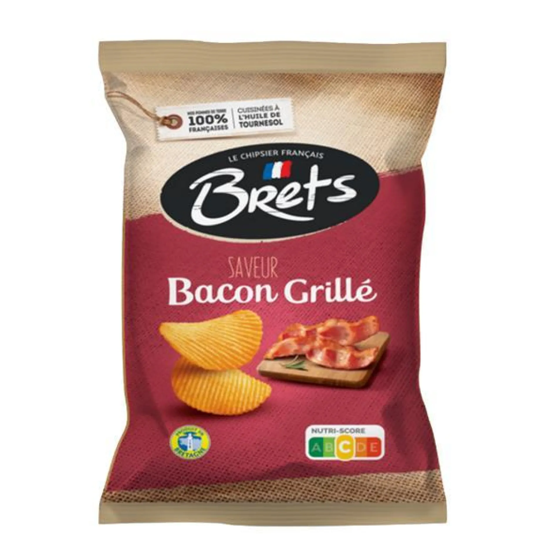 ohgreen Brets chips met gegrilde bacon smaak