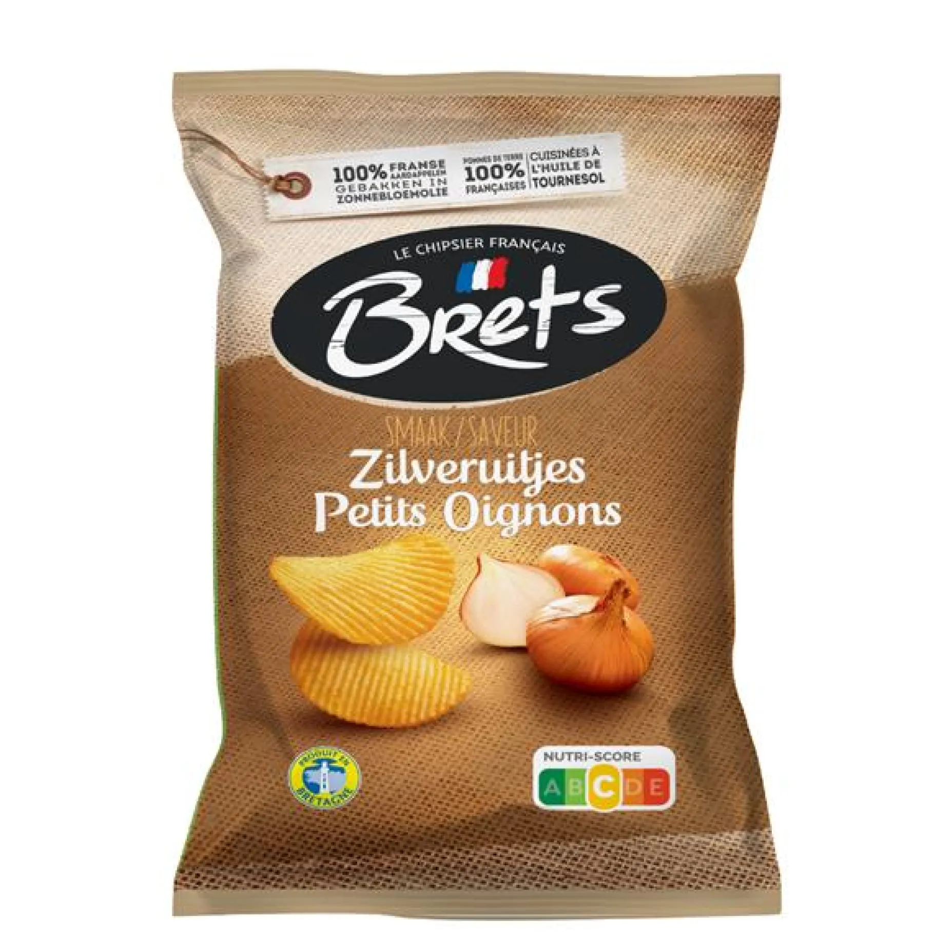 ohgreen Brets chips met zilveruitjes smaak