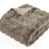 ohgreen Bubble konijnenbont throw - taupe