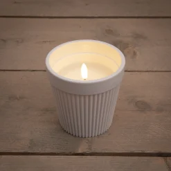 ohgreen Buitenkaars in pot 3d vlam wit