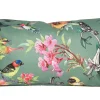 ohgreen Buitenkussen vogels groen 30x50cm