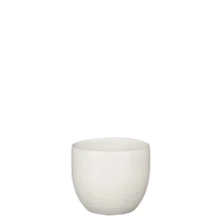 ohgreen Carrie pot rond wit glaze - h12xd14cm