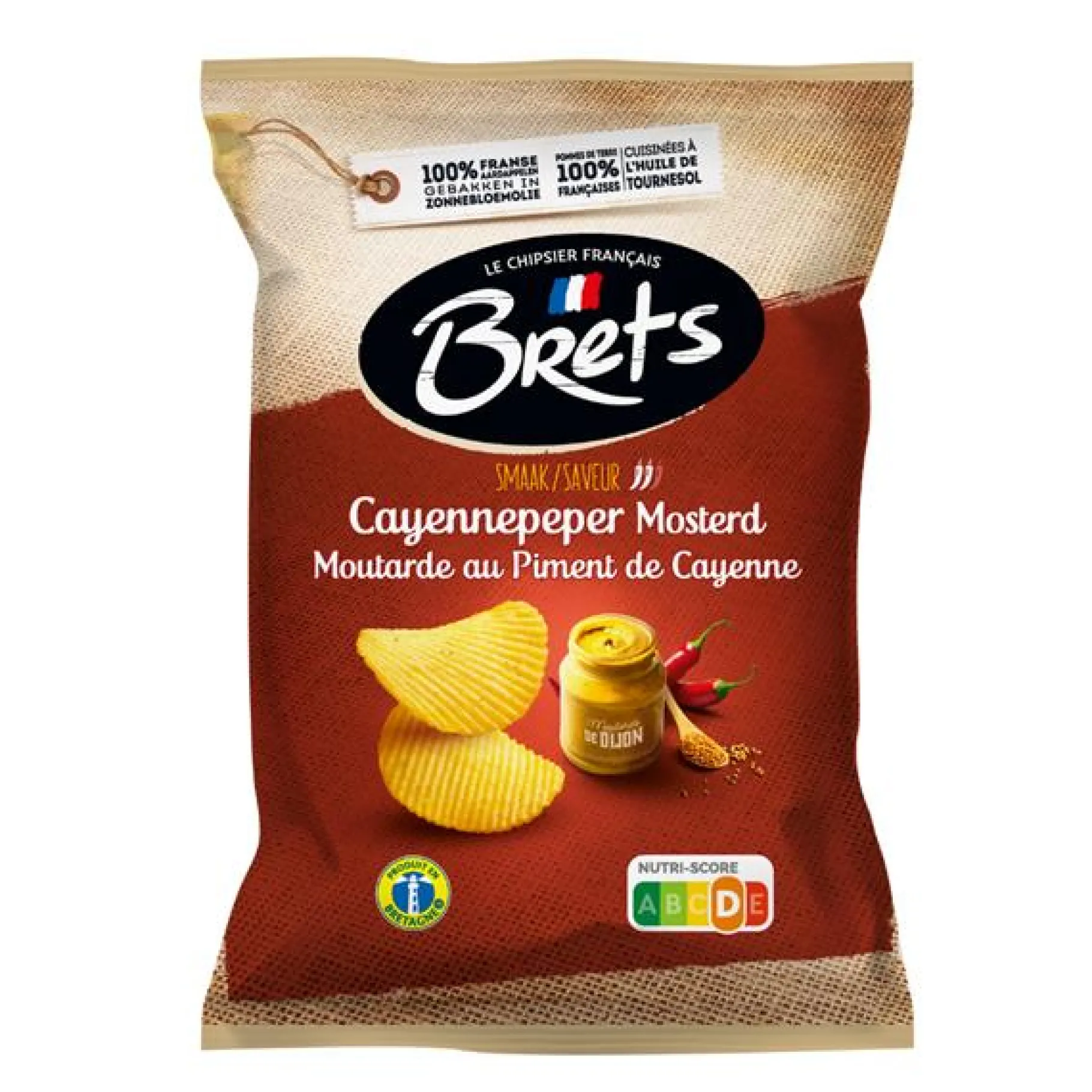 ohgreen Chips met cayenne en mosterd smaak