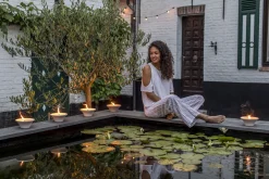 ohgreen Citronellakaars in witte schaal - Ginger Love