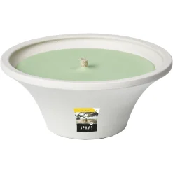 ohgreen Citronellakaars in witte schaal - Asian Garden