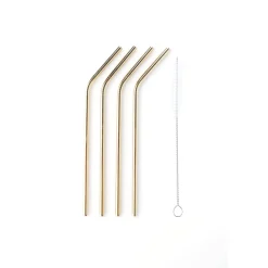 ohgreen COCKTAILRIETJES RVS GOUD S/4