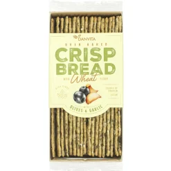 ohgreen Crispbread met olijven & look (vegan) 130g