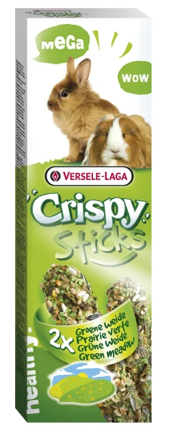 ohgreen Crispy mega sticks konijnen-cavia's "groene weide" - 2 stuks 140g