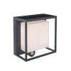 ohgreen Curtis solar wandlamp donkergrijs led 3w