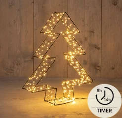 ohgreen 3d boom metaal zwart 36cm/ 300 led