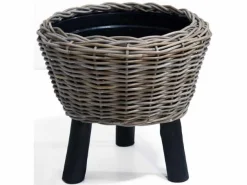 ohgreen Drypot houten poten zwart