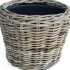 ohgreen Drypot rotan rond grijs