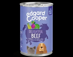 ohgreen Edgard & cooper, blik voor adult honden met rund, 400g