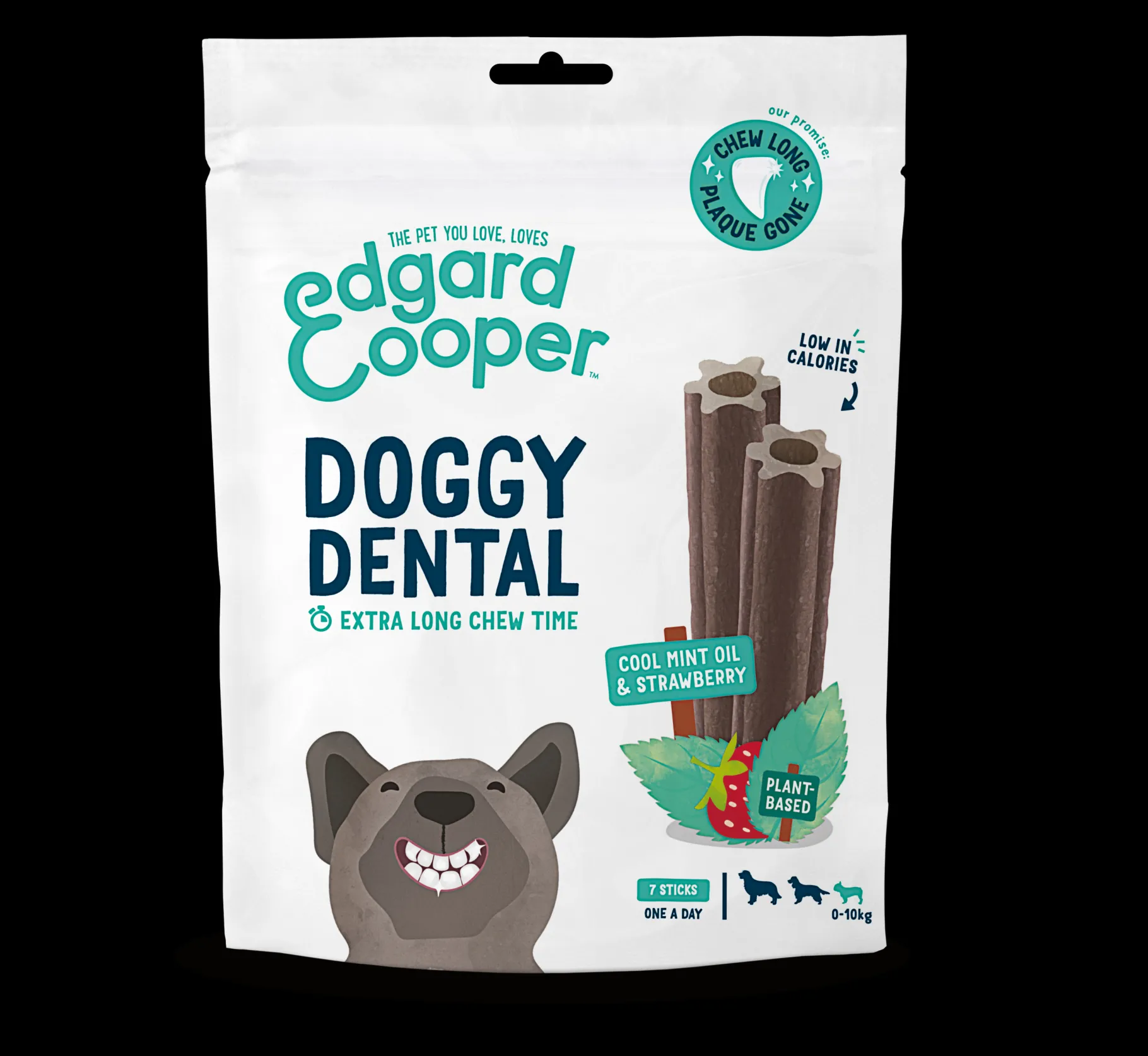 ohgreen Edgard & cooper, dental voor honden met aardbei en munt, 105g