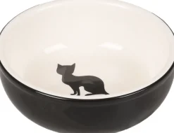 ohgreen Eet- en drinkpot nala rond zwart & wit