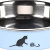 ohgreen Eetpot kat kena blauw 11,5cm 160ml