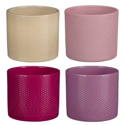 ohgreen Era pot rond relief - h12,5xd13,5cm