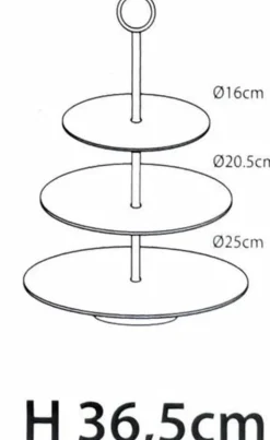ohgreen Etagere met 3 verdiepingen