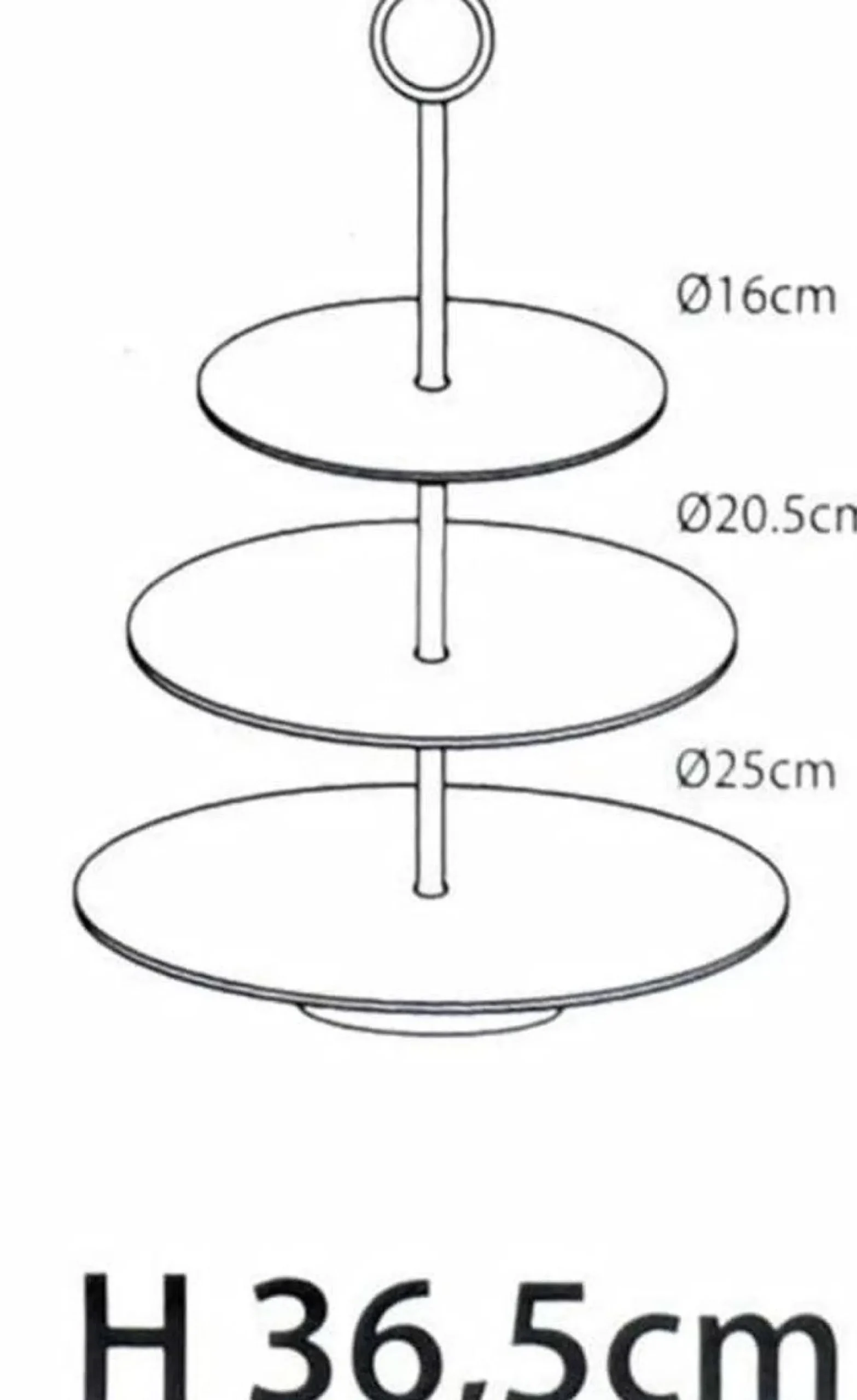 ohgreen Etagere met 3 verdiepingen