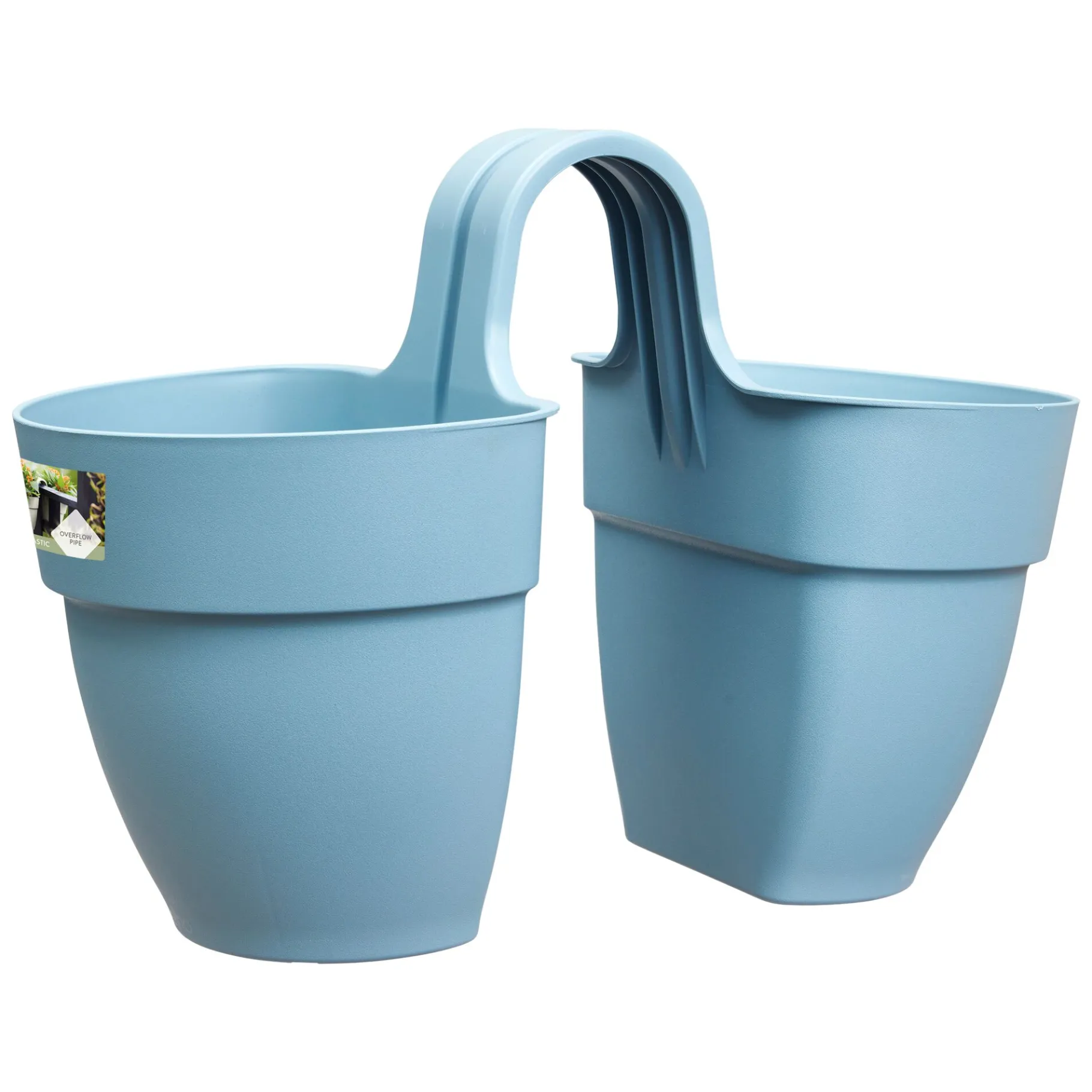 ohgreen FLOWER TWIN 21CM VINTAGE BLAUW