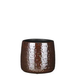 ohgreen Floyd pot rond bruin - h17xd19cm