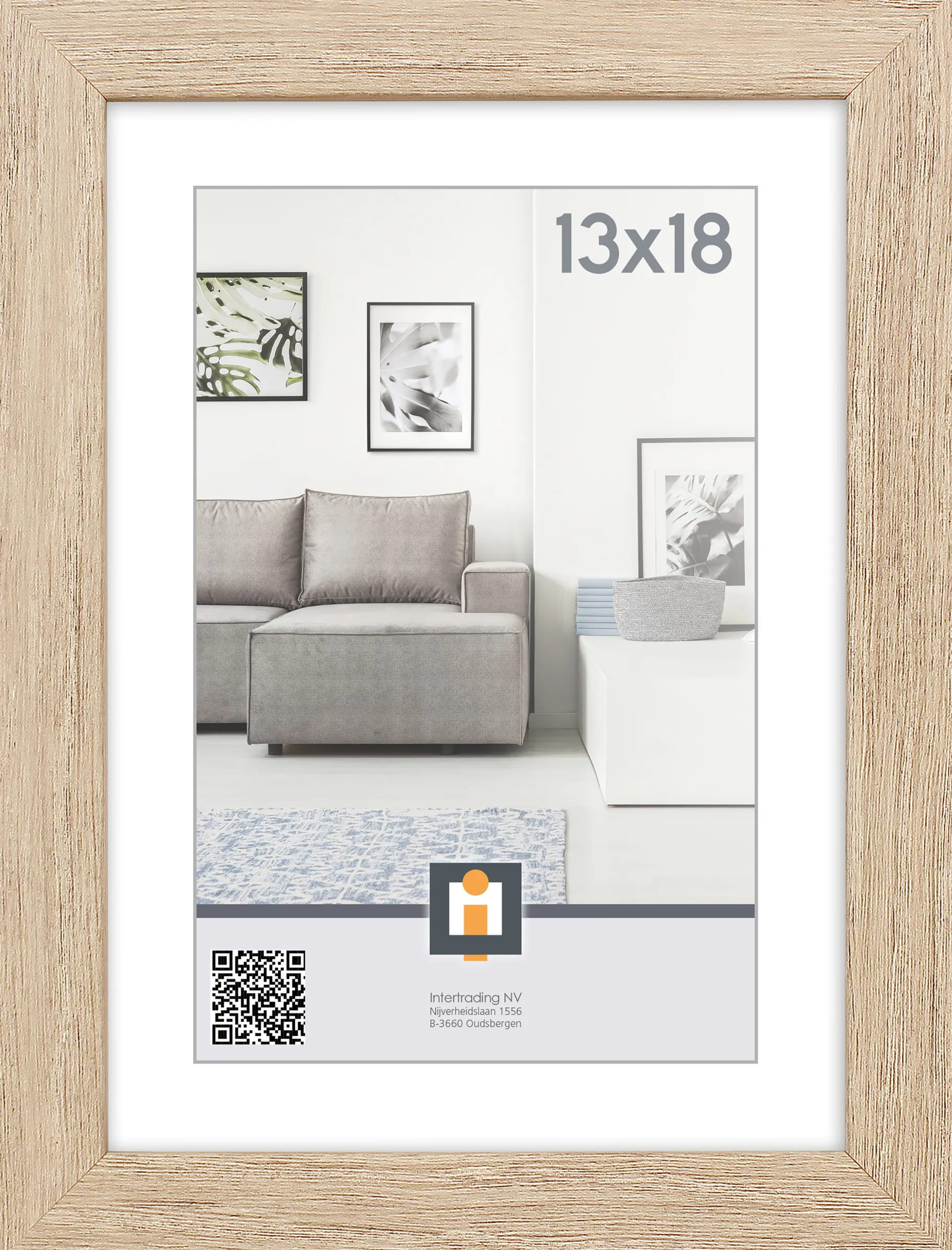 ohgreen fotolijst livorno vintage eik 13x18 cm