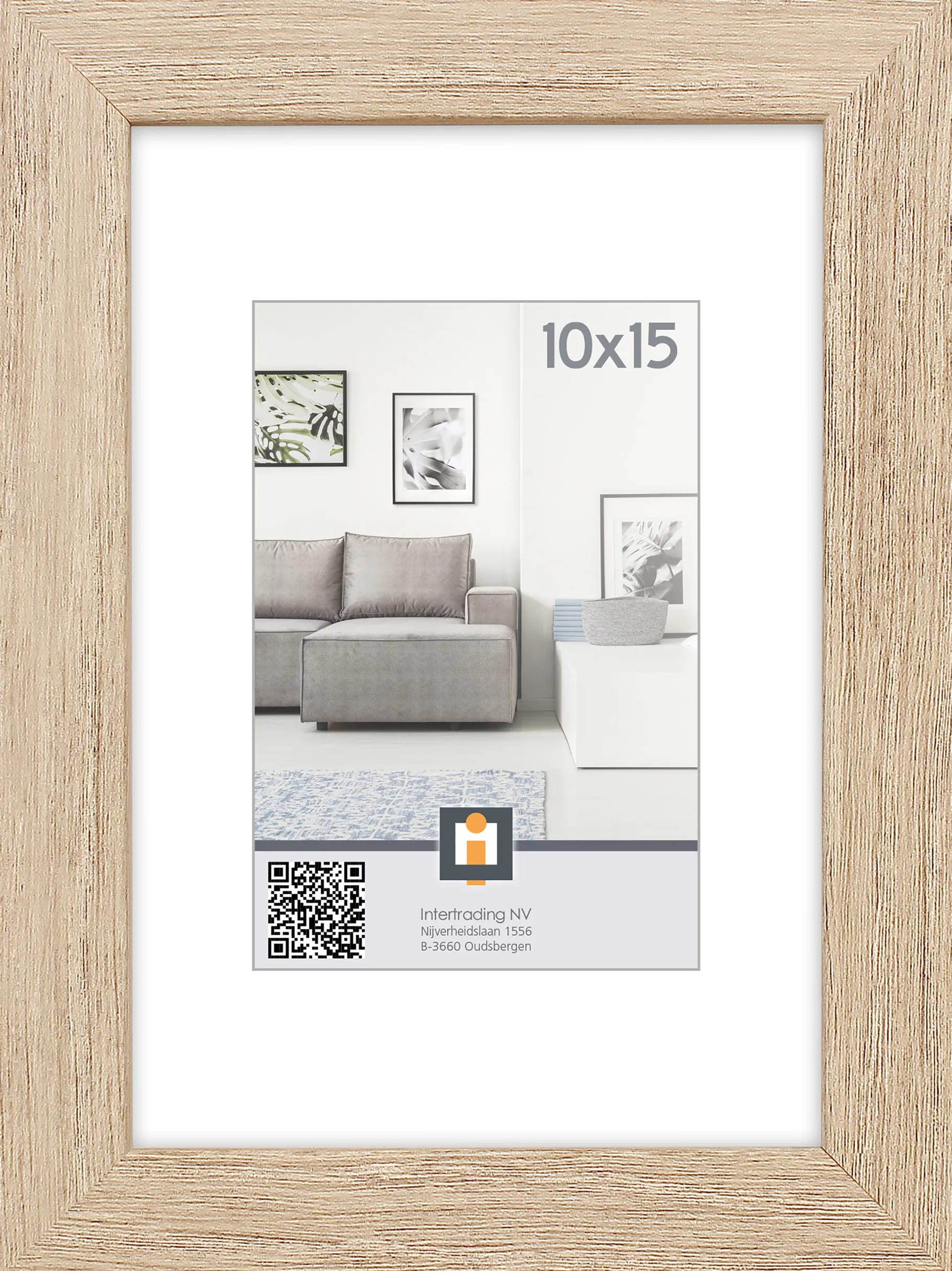 ohgreen fotolijst livorno vintage eik 10x15 cm