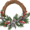 ohgreen Frosted berry grapevine wreath d41cm