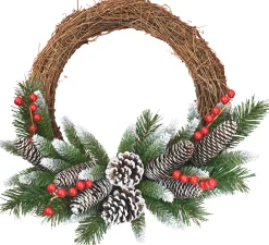 ohgreen Frosted berry grapevine wreath d41cm