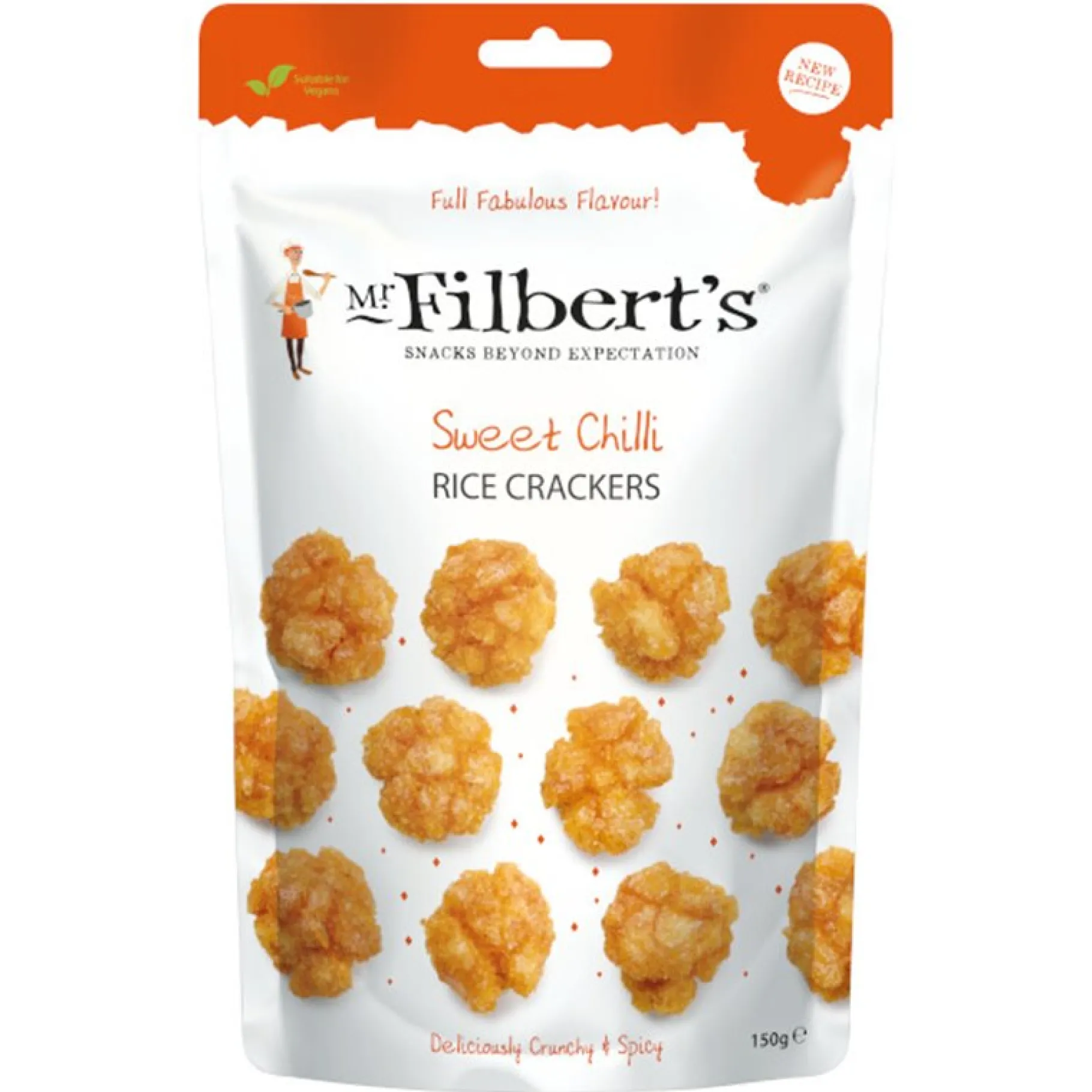 ohgreen Gefrituurde rijstcrackers met chilli 150g