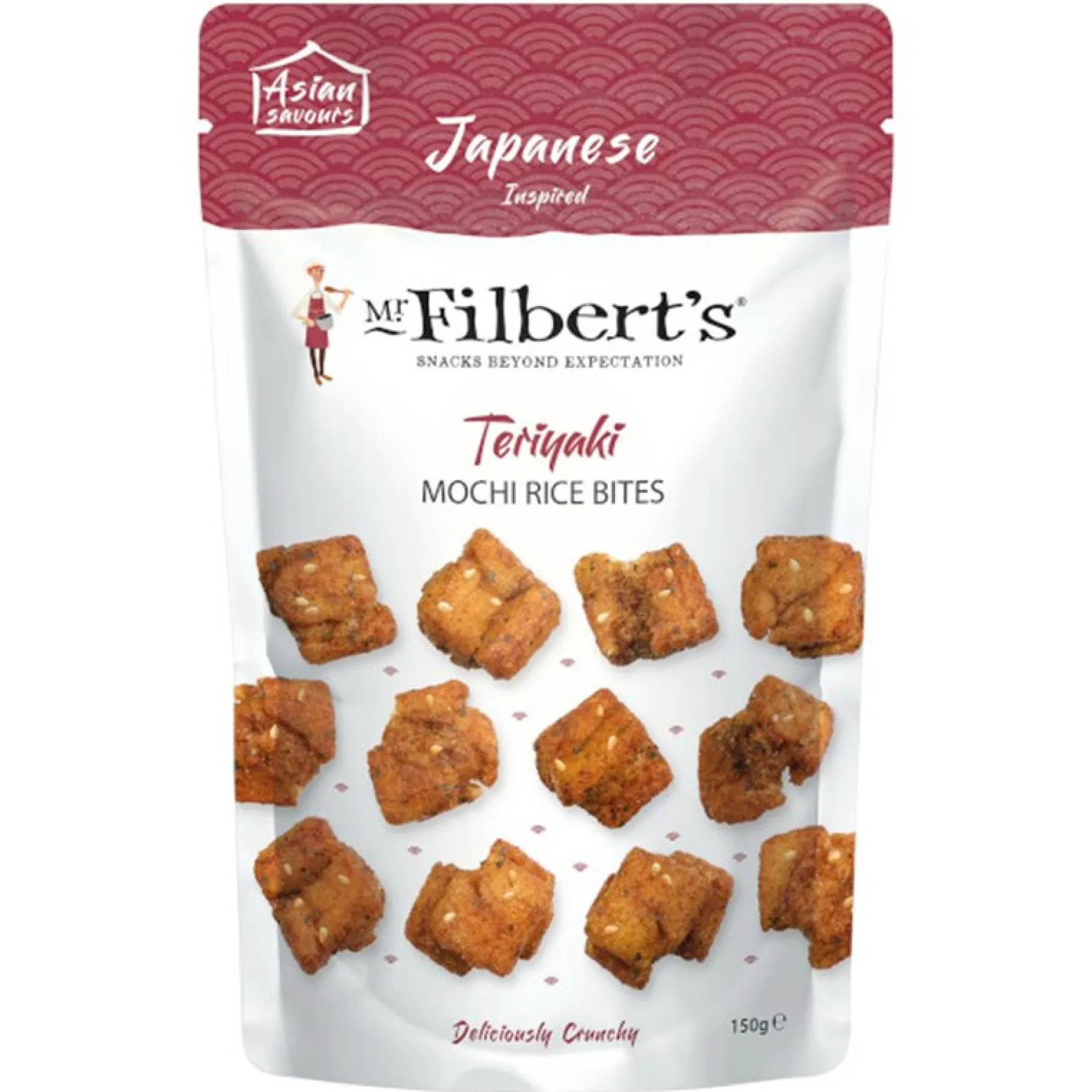 ohgreen Gefrituurde rijstcrackers met teriyaki smaak 150g