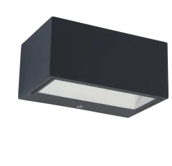 ohgreen Gemini wandlamp donkergrijs led 10.5w