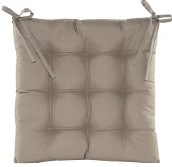 ohgreen Gewatteerd stoelkussen taupe 38x38cm