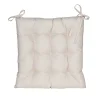 ohgreen Gewatteerd stoelkussen zand 38x38cm