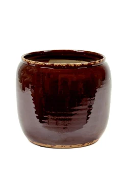 ohgreen Glazed shades Pot costa m brown d21h21