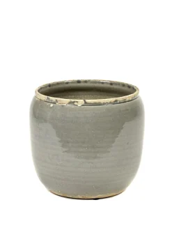 ohgreen Glazed shades Pot costa s grey d18,5h19